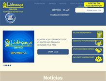 Tablet Screenshot of lideranca.com.br